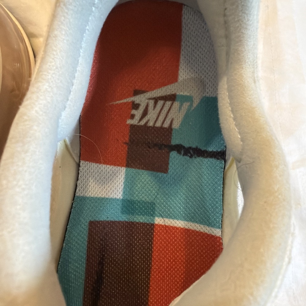Nike Air Max 270 React Mid-Century Art Mens Size 9 White Orange AO4971-200